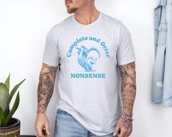 Silly Otter T-Shirt: Funny Retro Animal Tee, Otter Lover Gift