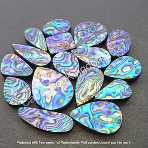 Natural Abalone Shell gemstone Cabochon - Abalone Shell Doublet - Abalone Shell Jewelry - Shell - Multi Jewelry Making Stone, Loose Gemstone