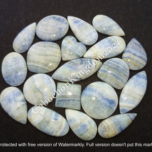 Natural Blue Scheelite Gemstone Cabochon - Scheelite jewelry - AAA Quality Scheelite Gemstone - Multi Jewelry Making Stone, Loose Gemstone