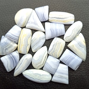 Natürliche Blaue Spitze Achat Edelstein Cabochon - Blaue Spitze Achat Schmuck - Blaue Spitze Achat Anhänger - Multi Schmuckstein, loser Edelstein