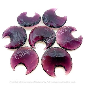 Amethyst Mond Form Edelstein - Amethyst geschnitzter Stein - Amethyst Edelstein - Amethyst Mix Form - Amethyst Erhitzter Stein - loses Edelstein Lot