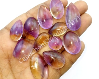 Natural Ametrine Cabochon Gemstone - Ametrine Stone - AAA quality mix shape ametrine stone - Multi Jewelry making Stone - loose gemstone lot