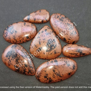 Natural Mahogany Obsidian Gemstone Cabochon - Mahogany Obsidian Multi Jewelry Making stone - Mahogany Obsidian Stone - loose gemstone lot