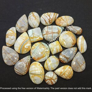 Natural Picasso Jasper Gemstone Cabochon - Picasso Jasper jewelry - Picasso Jasper cabochon lot - Multi Jewelry Making Stone, Loose Gemstone