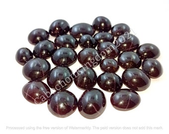Natural Ruby Star Garnet Gemstone Cabochon, Ruby Star Garnet Stone - Multi jewelry Making Stone - AAA quality mix shape - loose gemstone lot