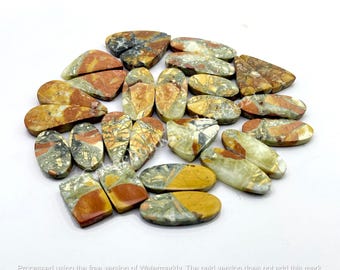 Natürliche Maligano Jaspis-Paare Edelstein Gabochon - Maligano Jaspis Schmuck - Maligano Jaspis Paar - Multi Schmuckstein, loser Edelstein