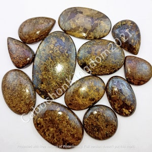 Natural Bronzite gemstone Cabochon - Bronzite Jewelry - AAA Bronzite Mix Shape gemstone - Multi Jewelry Making Stone, Loose Gemstone
