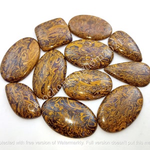 Natural Mariam Jasper gemstone Cabochon - Mariyam jasper - Calligraphy Stone - Arabic Stone - Multi Jewelry Making Stone, Loose Gemstone