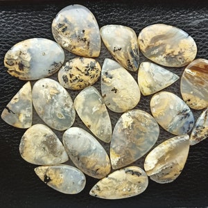Natural Dendritic Tiger Gemstone Cabochon - AAA Dendritic jewelry - Dendritic Quartz cabochon - Multi Jewelry Making Stone, Loose Gemstone