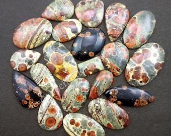 Natural Peanut Obsidian Gemstone Cabochon - Peanut Obsidian Jewelry -  Peanut Obsidian gemstone, loose gemstone lot, AAA quality mix shape