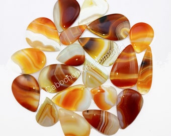 Naturlig Botswana Agat Ädelsten Cabochon - Botswana Agat smycken - Botswana Agatcabochon - Multi smyckestillverkningssten, Lös Ädelsten