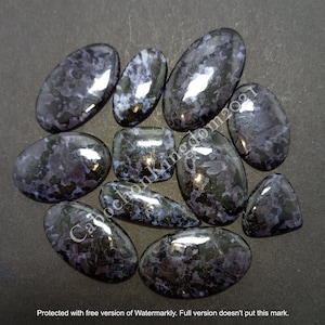 Natural Gabbro Jasper Gemstone Cabochon - Mystic Merlinite Jewelry - Gabbro jasper cabochon lot - Multi Jewelry Making Stone, Loose Gemstone