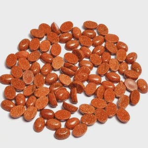 Goldstone/Sandstone Gemstone Cabochon - Man-made sandstone Cabochon - Goldstone jewelry - Multi Jewelry Making Stone, Loose Gemstone