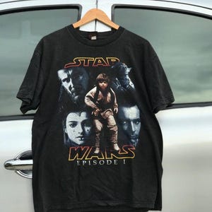 Vintage Phantom Menace Star Wars Shirt Darth Maul shirt Phantom Menace Duel of Fates Qui Gon Jinn Obi Wan Kenobi Padawan Jedi Sith T Shirt