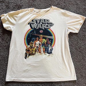 Vintage Disney Star Wars T-Shirt, Retro Star Wars Shirt, Star Wars Eine neue Hoffnung Faded, Disneyworld Shirts
