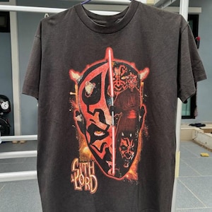Vintage Darth Maul Shirt Star Wars Darth Maul Retro bootleg Tee Phantom Menace Shirt, Star Wars Disneyland Family Shirt Dark Side Sith Shirt