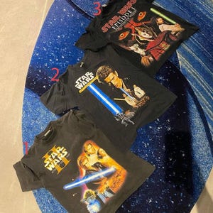 Vintage Attack of The Clones Shirt Behind the Scenes Star Wars Movie Shirt Anakin Skywalker Padme Amidala Disney World Obi Wan Kenobi Gift