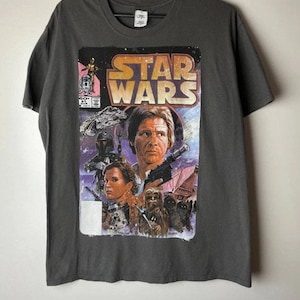 Vintage Star Wars T Shirt, Star Wars Original Trilogy Shirt, A New Hope Shirt Disneyland Shirt Luke Skywalker Darth Vader Leia Tee