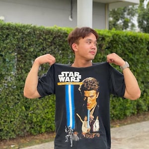 Vintage Attack of The Clones Shirt Behind the Scenes Star Wars Movie Shirt Anakin Skywalker Padme Amidala Disney World Obi Wan Kenobi Gift