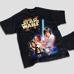 Vintage Star Wars T Shirt Star Wars A new Hope Original Trilogy Shirt A New Hope Shirt Disneyland Shirt Luke Skywalker Darth Vader Leia tee