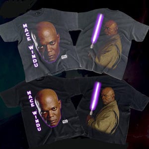 Vintage Mace Windu Star Wars T Shirt, Mace Windu Sweatshirt, Star Wars Prequels, Samuel L Jackson Shirt Revenge of the Sith Shirt Jedi Shirt