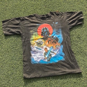 Vintage Star Wars T Shirt Star Wars A new Hope Original Trilogy Shirt A New Hope Shirt Disneyland Shirt Luke Skywalker Darth Vader Leia tee