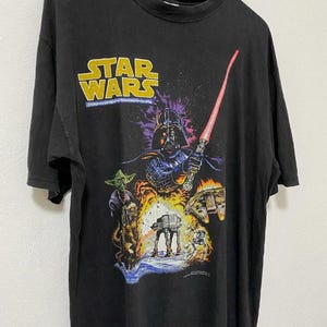 Vintage Star Wars T Shirt, Star Wars A new Hope Original Trilogy Shirt A New Hope Shirt Disneyland Shirt Luke Skywalker Darth Vader Leia tee
