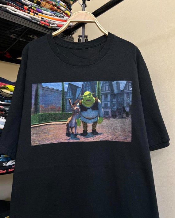 Shrek Shirt, Funny Movie Graphic Tee, Retro Shrek T-Shirt, Oversized Unisex Shirt, Vintage Style Shrek Merch, Gift for Shrek Fans
