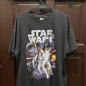 Vintage Star Wars T Shirt, Star Wars A new Hope Original Trilogy Shirt A New Hope Shirt Disneyland Shirt Luke Skywalker Darth Vader Leia tee