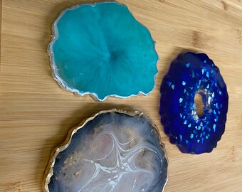 Resin Geode Coasters