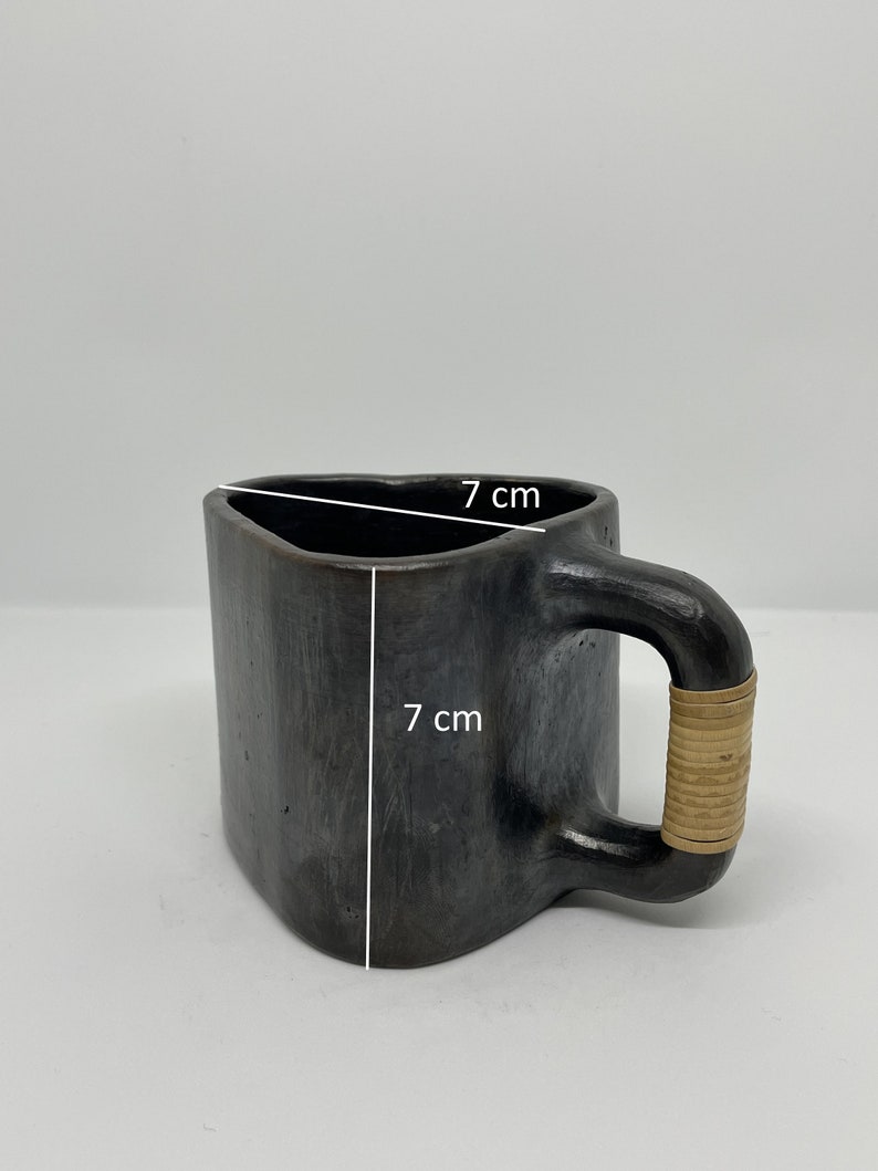 Longpi Pottery Handmade Nontoxic Coffee Mug Set of 4 Express Delivery in 3-5 days image 3