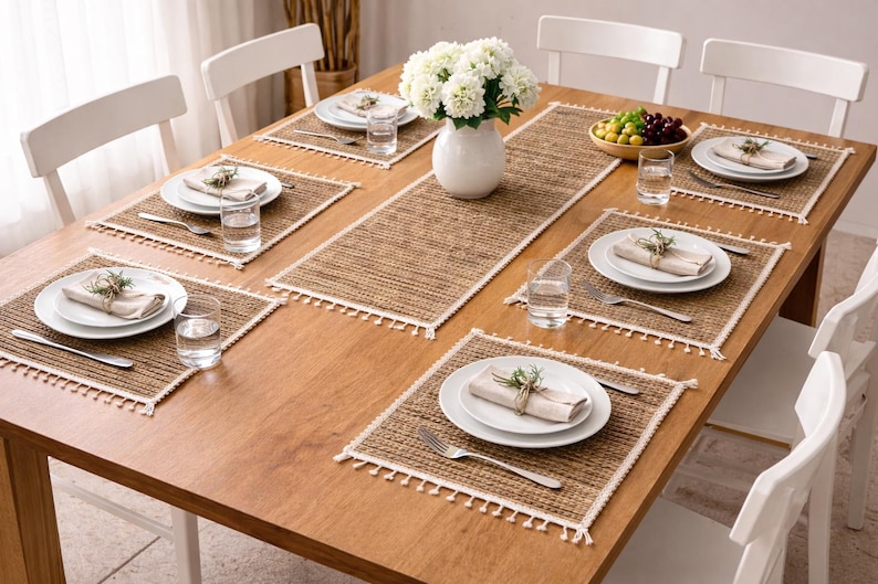 FreesiaStores Banana Fiber Dining Set