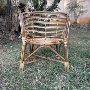 Balkon-/Gartenstuhl aus Rohrgeflecht - umweltfreundlich, nachhaltig und handgemacht - Feb 25 Bild 2