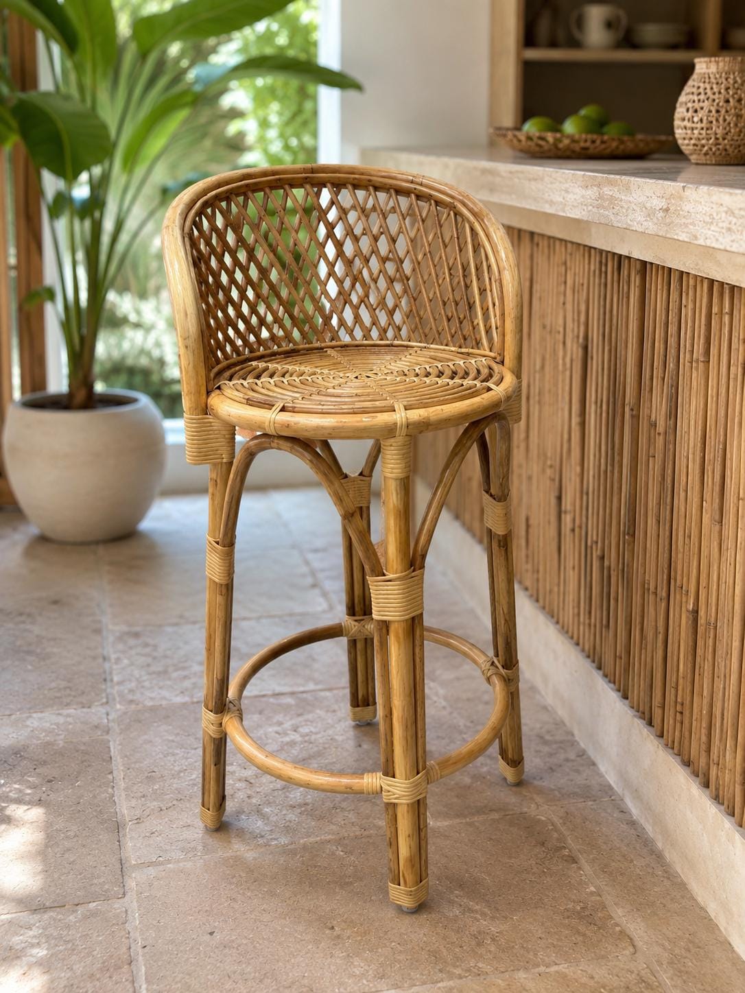 Rattan bar stool - Etsy 日本