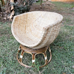 Handmade Natural Cane Lounge Chair – Eco-Friendly & Sustainable Seating