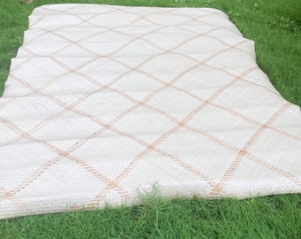 Natural and Handmade Sitol Pati - Outdoor and Indoor Mat - With Patterns - 7 x 6 feet