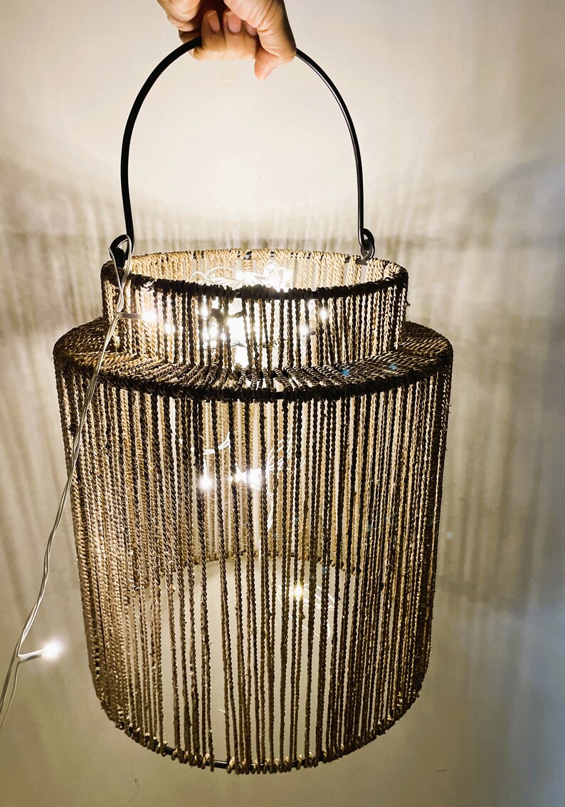 FreesiaStores Water Hyacinth Lampshade