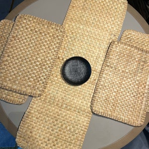 100% Natural Water Hyacinth Placemat Set - 6/4 Mats and 1 Runner