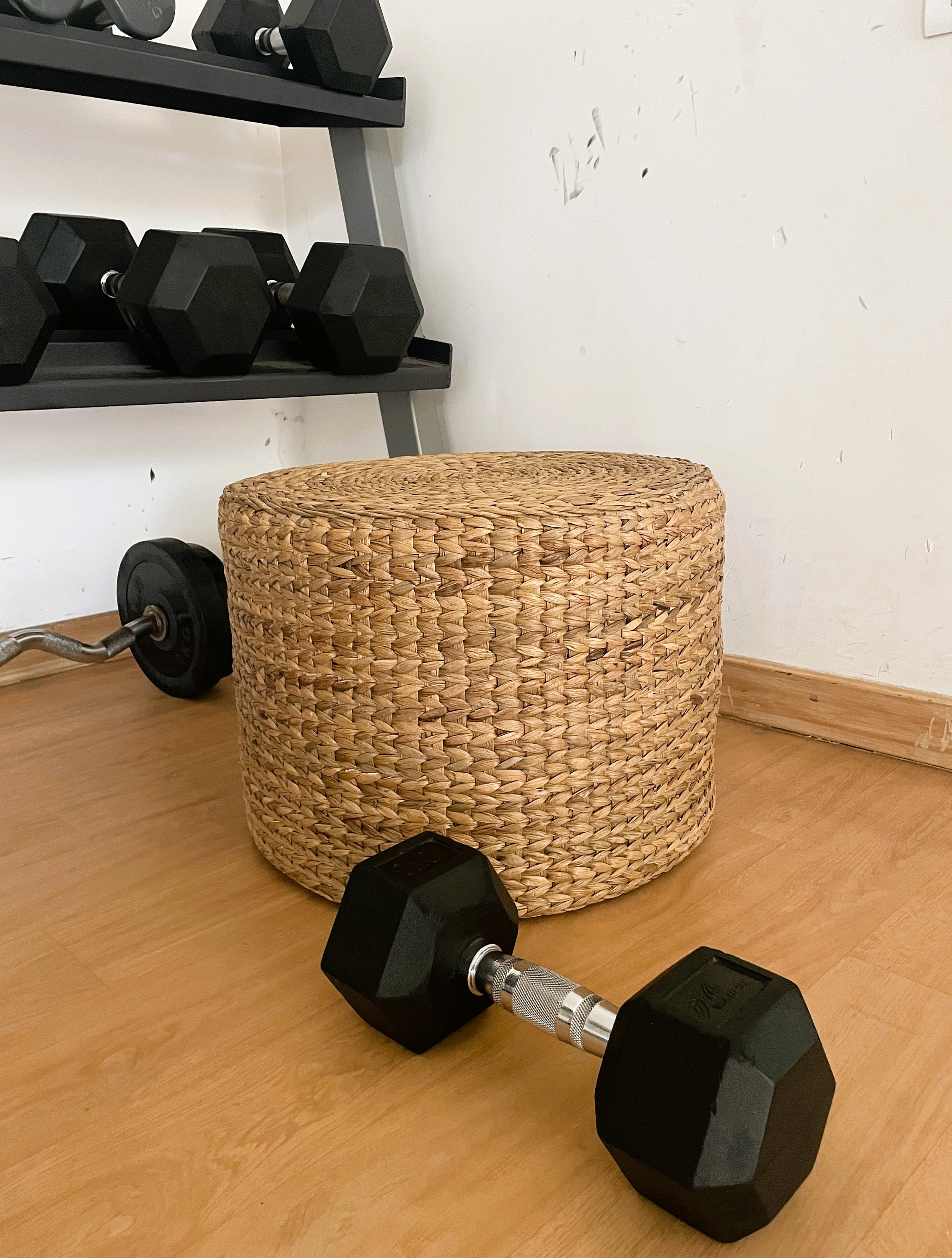 Handmade Water Hyacinth Stool - Lightweight, Sturdy, and Versatile - Etsy