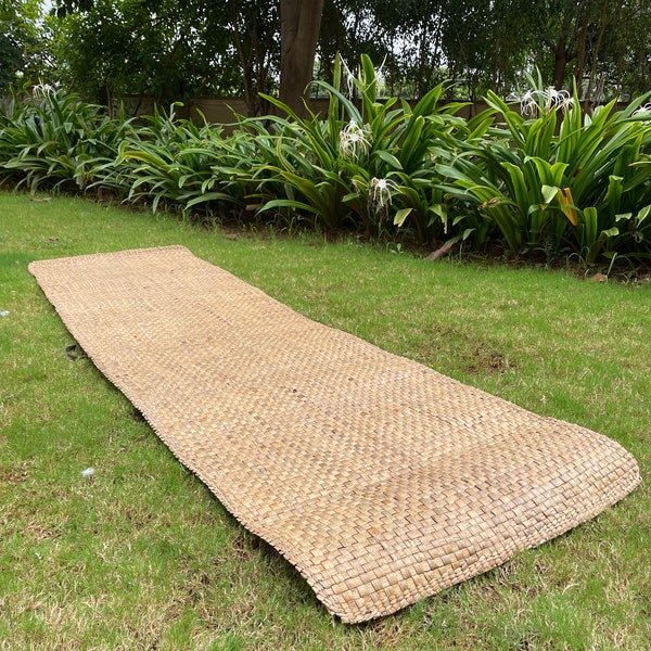 Extra Long Water Hyacinth Exercise/Yoga Mat - 7 Feet - Handmade - 100% Natural -  Express Delivery in 3-5 days