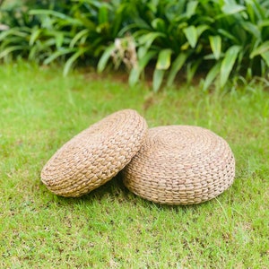 100% Natural Water Hyacinth Cushions - Set of 2