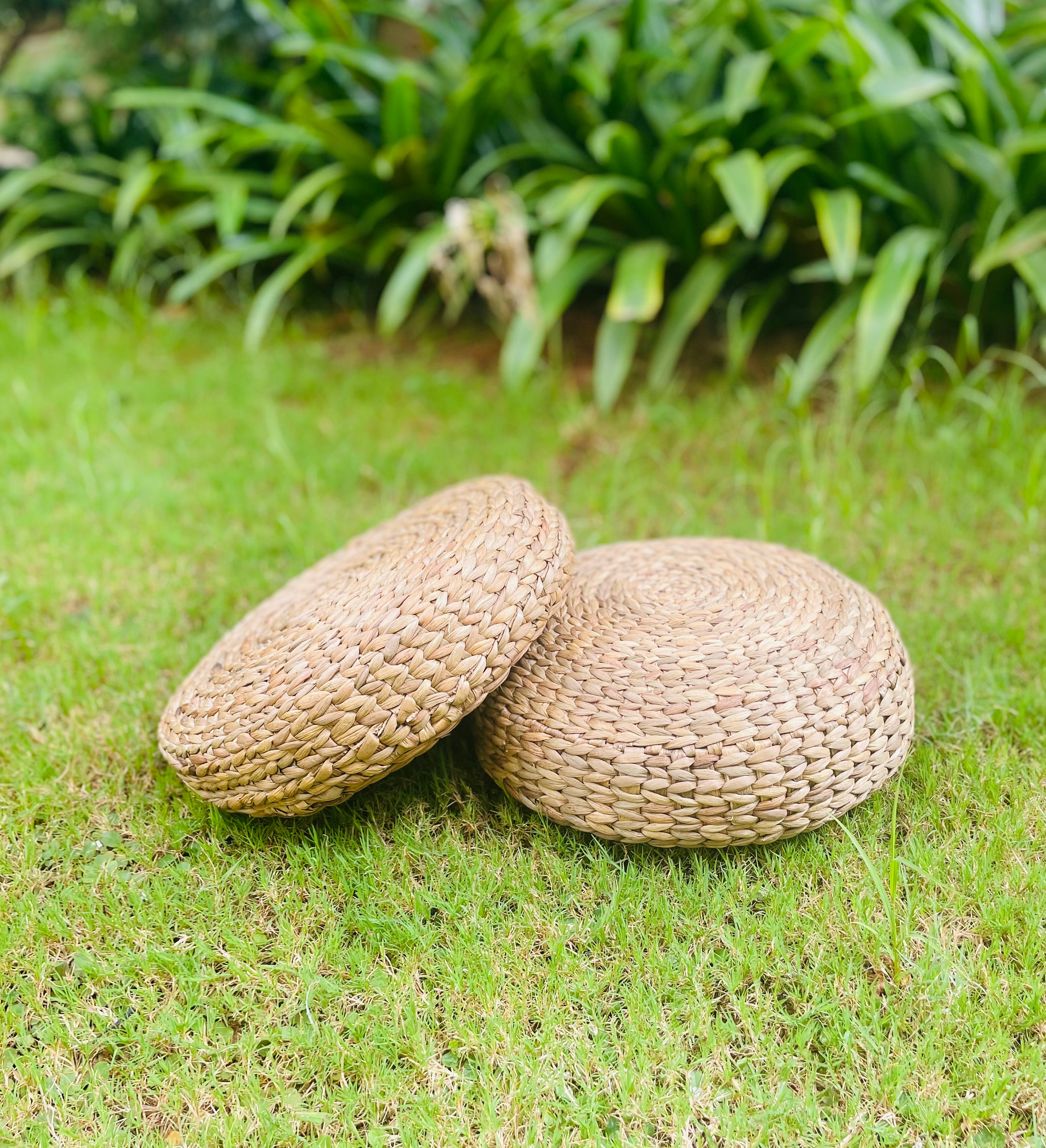 100 Natural Water Hyacinth Cushions Set of 2 Etsy