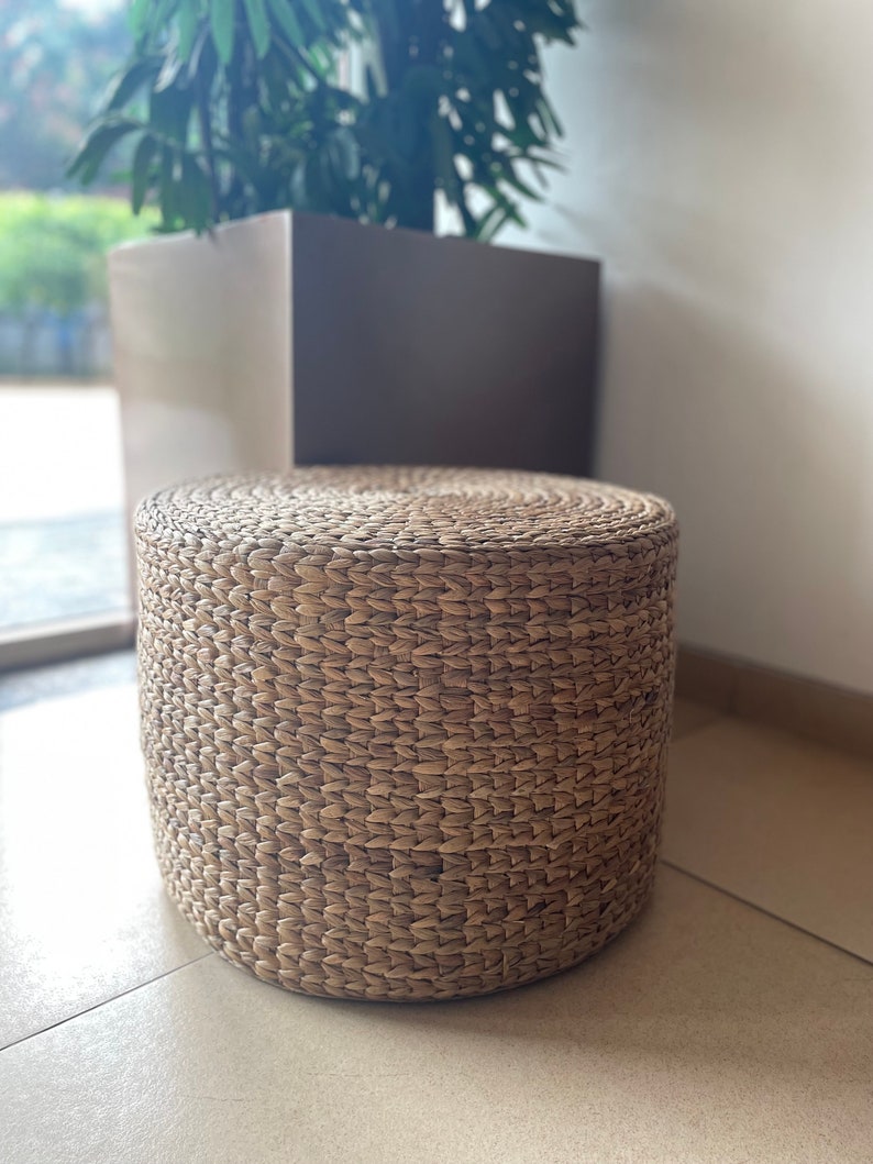Handmade Water Hyacinth Stool - Lightweight, Sturdy, and Versatile - Etsy