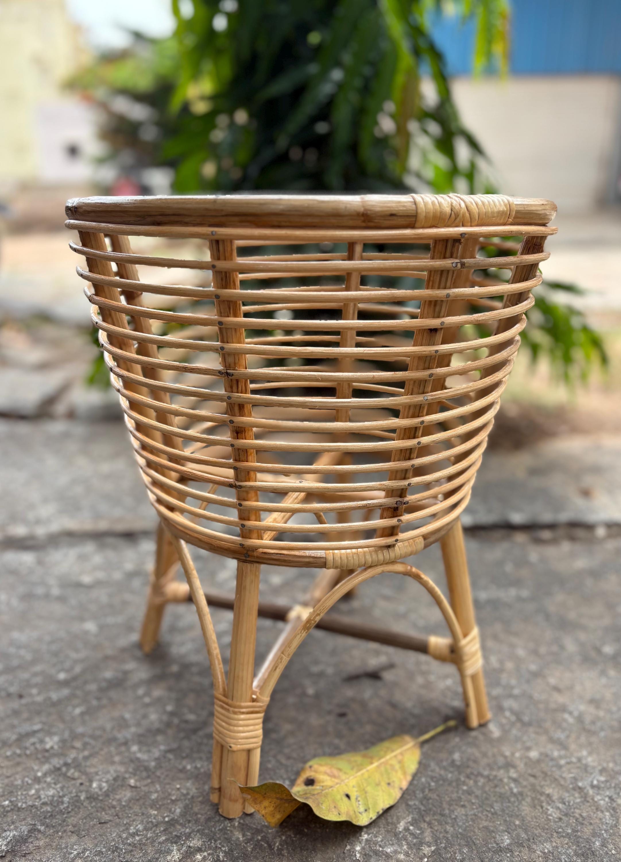 Natural Cane/rattan Plant Stand - Large Size - Etsy