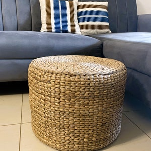 Handmade Water Hyacinth Stool - Lightweight, Sturdy, and Versatile - Etsy