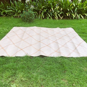 Natural and Handmade Sitol Pati - Outdoor and Indoor Mat - With Patterns - 7 x 6 feet