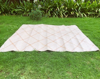 Handwoven Sitol Pati Mat: Natural Fiber Indoor/Outdoor Rug (7x6 ft)