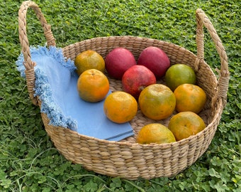 Kauna Grass - 100% Natural - Fruit Basket/Tray - Set of 2 Trays