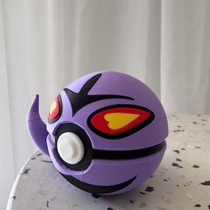 Arbok Inspired Psychic Energy Themed Pokeball 3D Printed N3D Designed Ornament Decoration