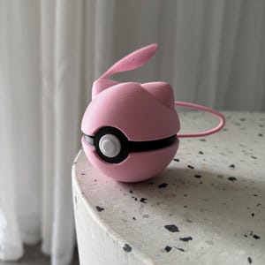 Mew Inspired Themed Pokeball 3D Printed N3D Designed Ornament Decoration